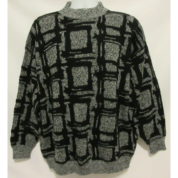 El Mar California Other - El Mar California Vintage Knit Nordic Sweater Black 70's 80's Ski Sweatshirt